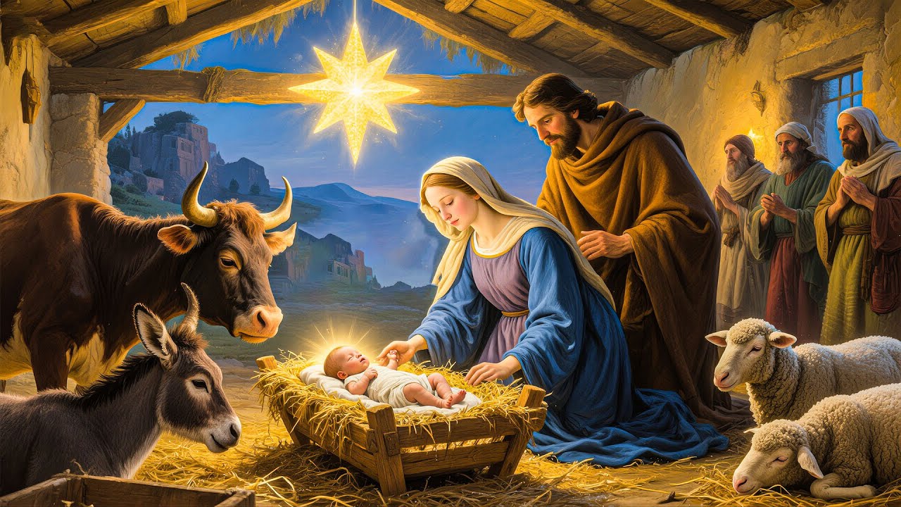 Gentle Christmas Hymns Church Ambience | Cozy & Calm Hymns for Prayer and Relaxation