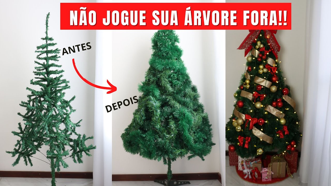 COMO DEIXAR A ARVORE DE NATAL CHEIA E LINDA IGUAL DO SHOPPING - DECORE GASTANDO POUCO
