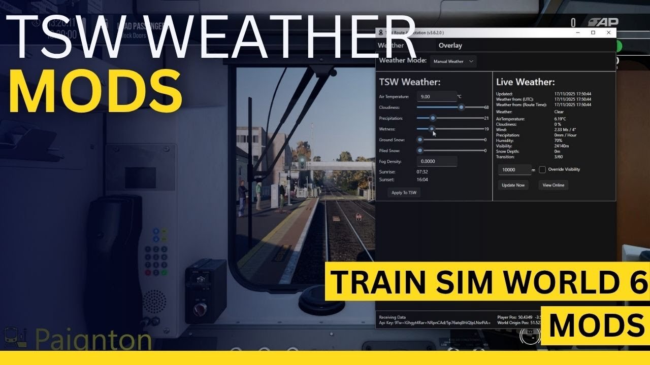 Мод Train Sim World 6 – Обзор аннотаций маршрутов, погоды и геоналожений