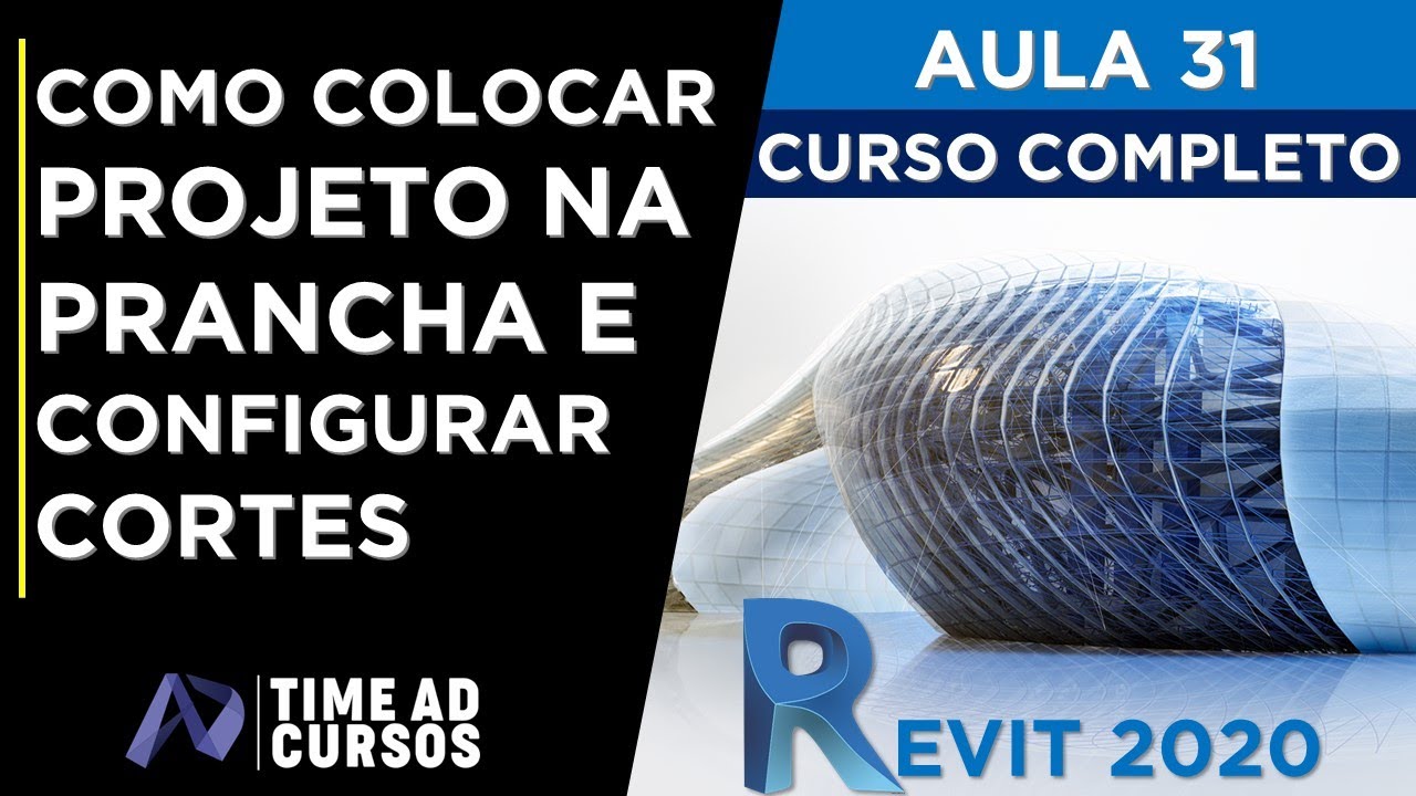 Aula 31 | Como colocar vistas (desenho) na prancha e configurar cortes | Revit 2020 Curso completo