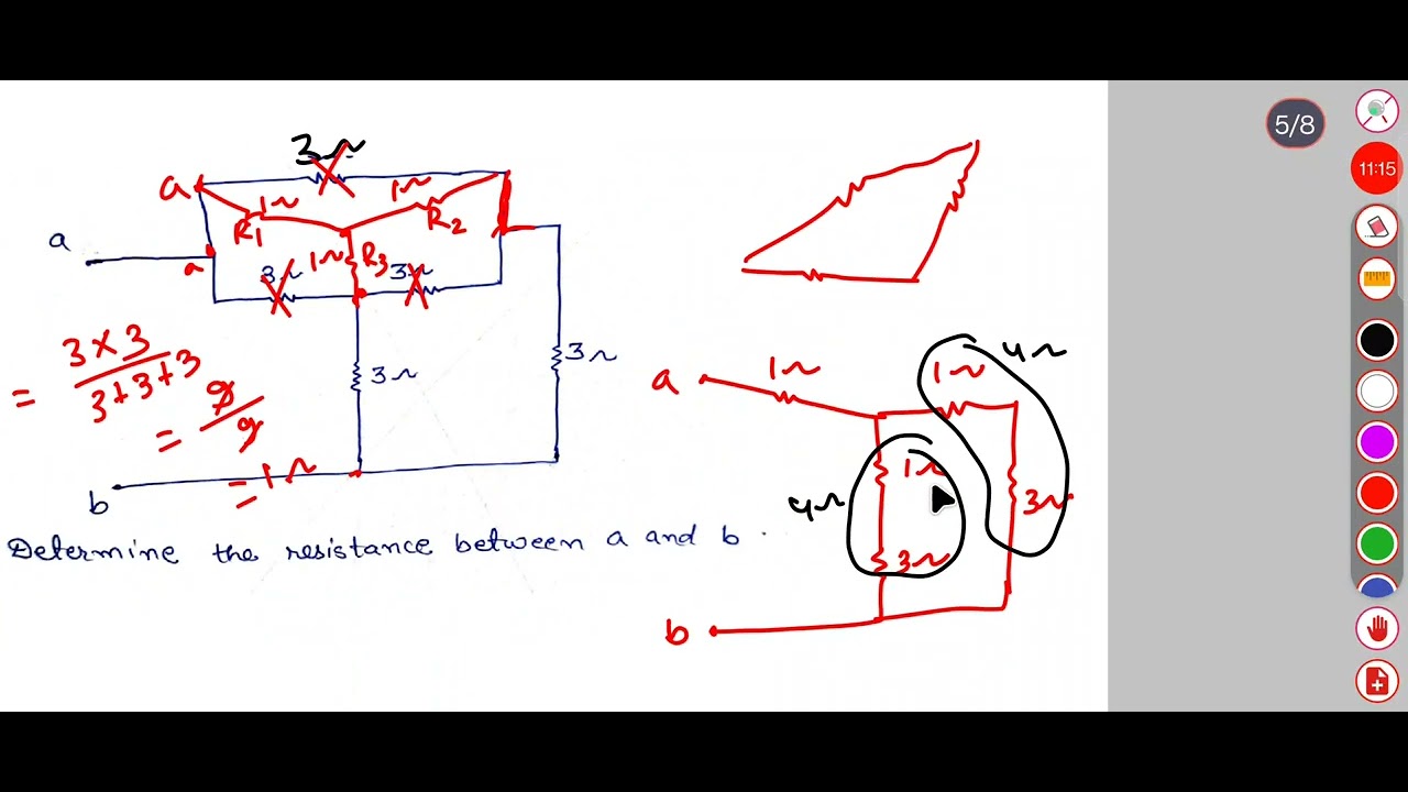 Numericals on Equivalent resistance-1 | ECA | BEE| BEU