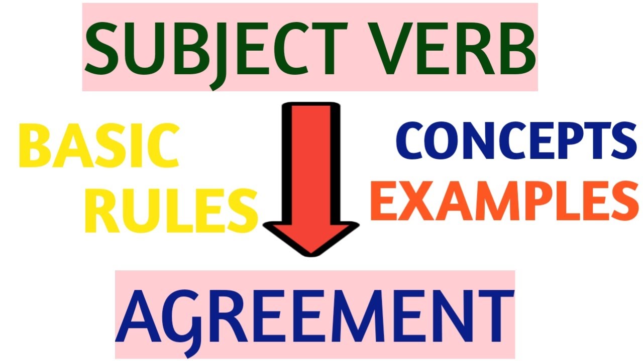SUBJECT-VERB AGREEMENT/1/CONCEPTS,RULES,EXAMPLES/BASIC ENGLISH GRAMMAR/COMPETITIVE ENGLISH GRAMMAR