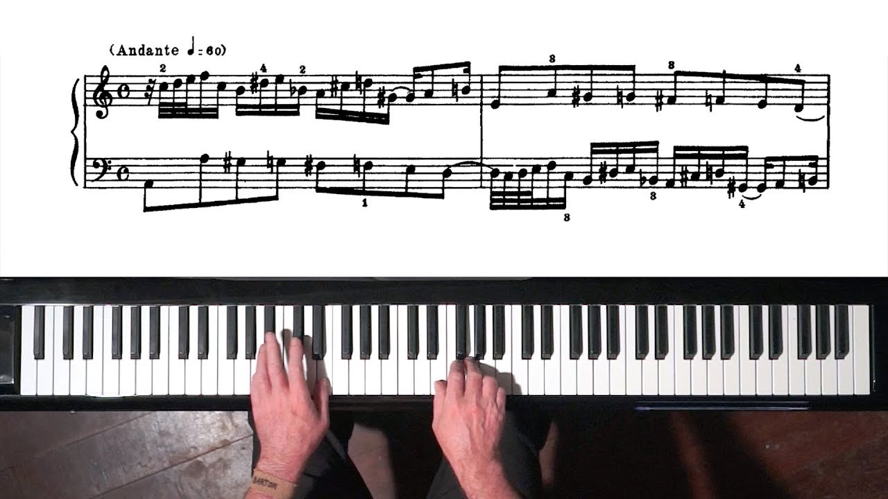 Bach Prelude and Fugue No.20 Well Tempered Clavier, Book 2 with Harmonic Pedal