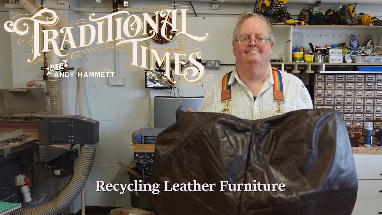 21. Recycling Leather Furniture - Striping old furniture to provide materials for future projects