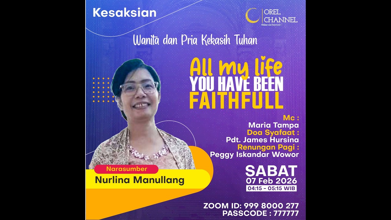 🔴 LIVE | Wanita & Pria Kekasih Tuhan | All My Life You Have Been Faithful | 07-02-26