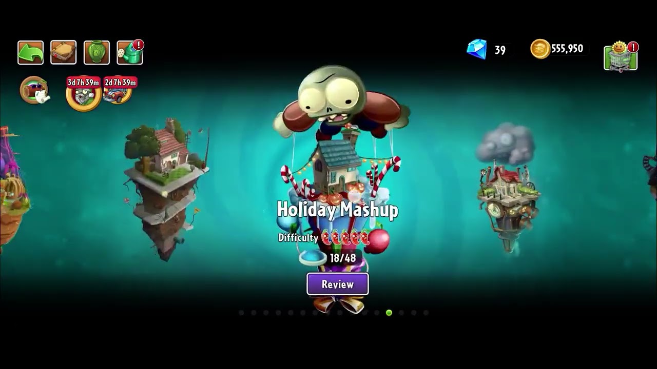Plantas vs zombies 2 reflourished holiday mashup día 18 y 19 y steam ages día 1 nuevas plantas 