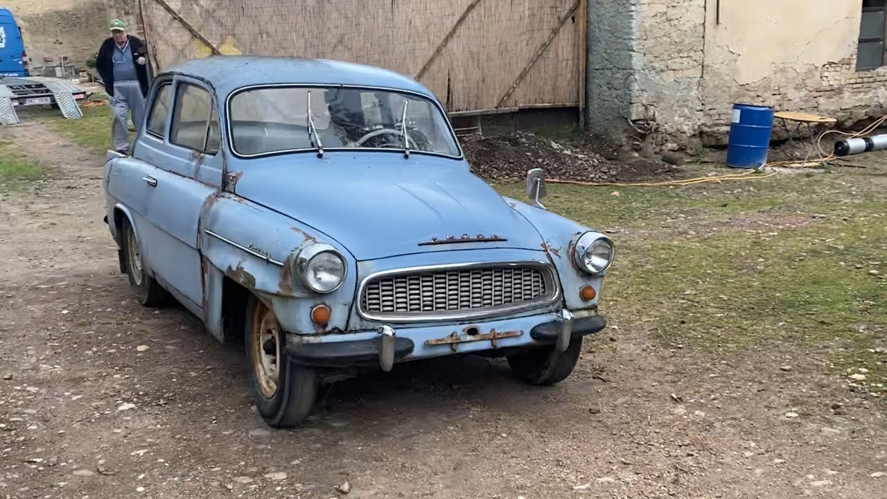 Škoda Octavia 1962 první mytí po 20 letech