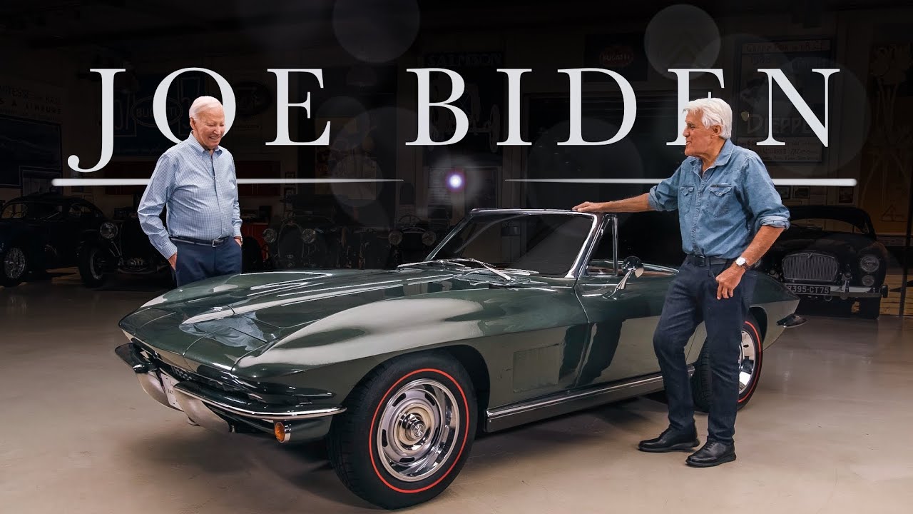 46. prezydent Joe Biden zmienia biegi w swojej Corvetcie z 1967 roku z Jayem Leno | Jay Leno's Ga...