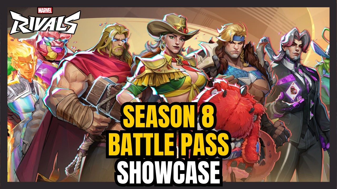Marvel Rivals Season 8 Battle Pass Showcase and Rank Rewards