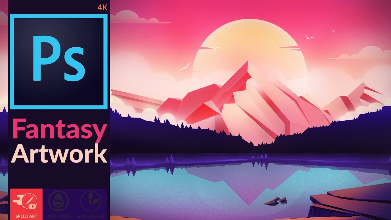 Fantasy artwork in Adobe Photoshop CC | Speed Art