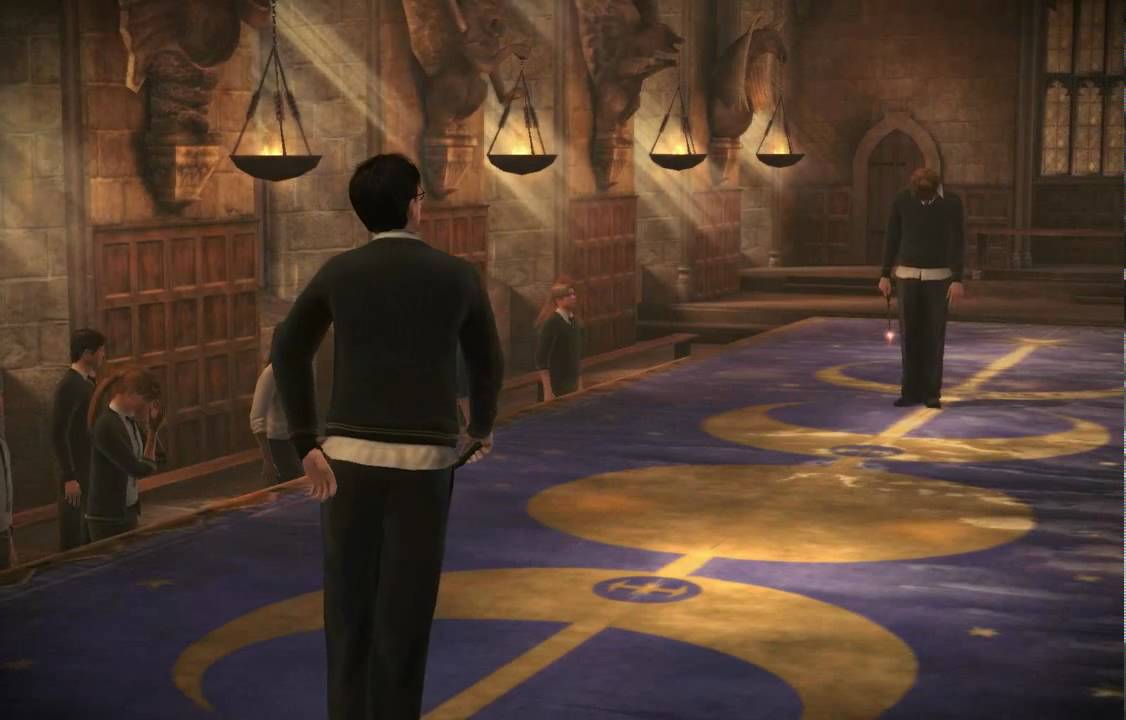Harry Potter and the Half-Blood Prince The Dueling Club Harry Potter vs Ron  Weasley HD