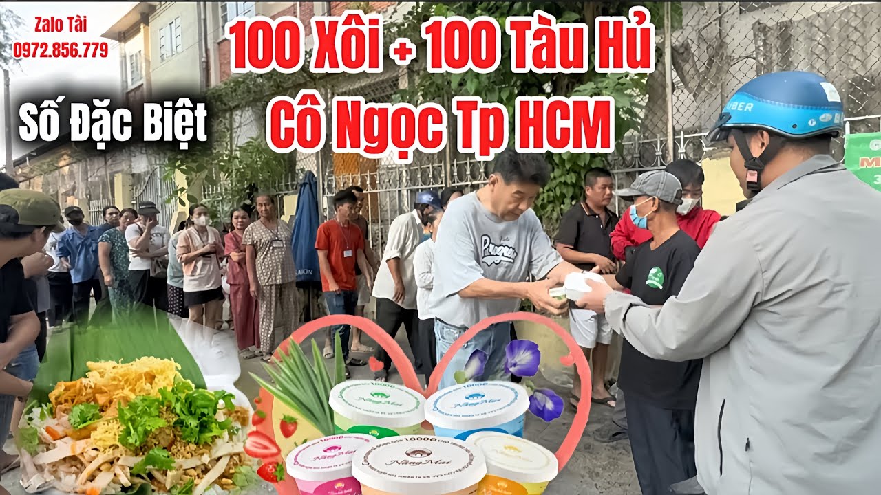 Video Đặc Biệt Sáng 26/1 Cô Ngọc Tp HCM 100 Xôi + 100 Tàu Hủ Hồi Hướng Công Đức Cho Mẹ 