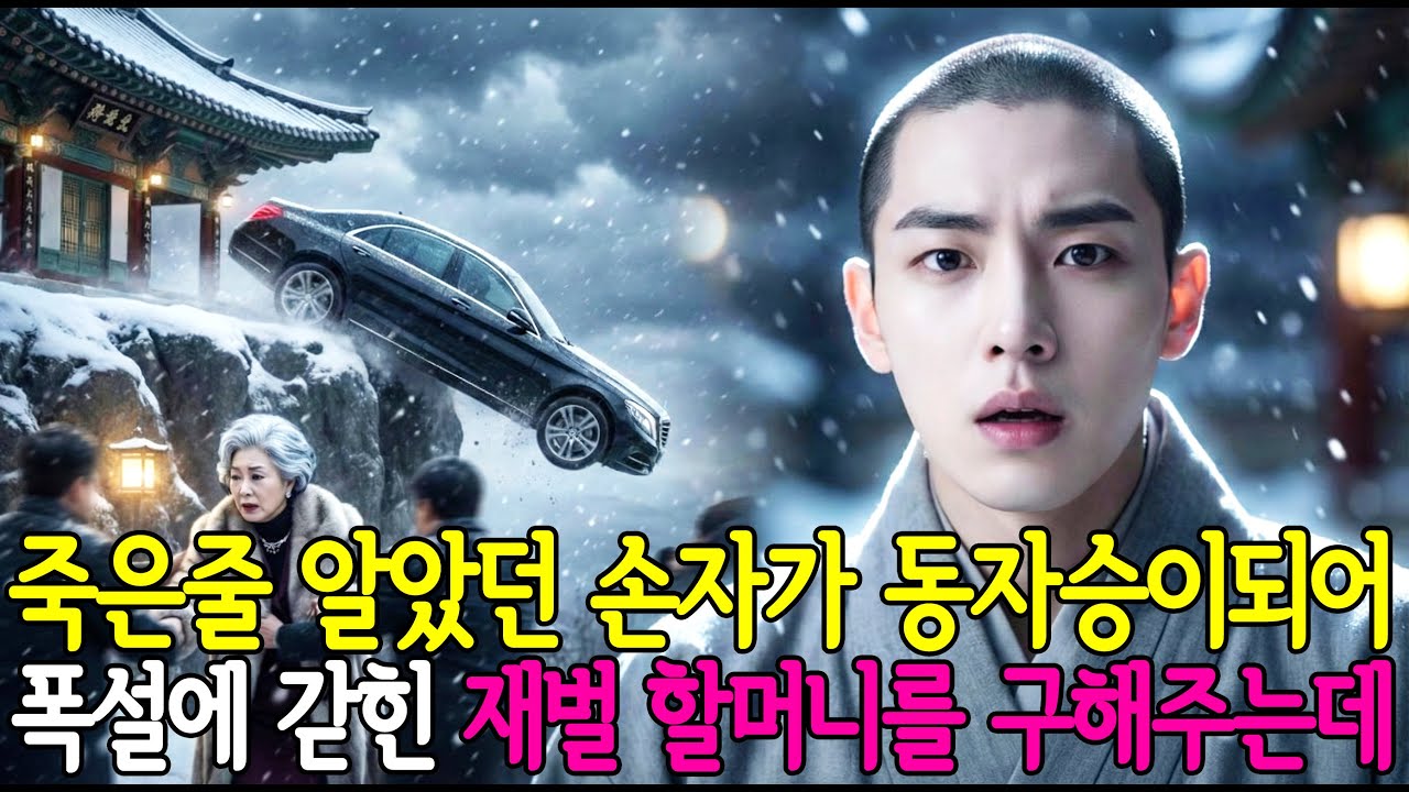 죽은줄 알았던 손자가 동자승이되어 폭설에 차 사고로 갇힌 재벌 할머니를 구해주는데ㅣ노후사연ㅣ감동사연ㅣ사연라디오ㅣ오디오북