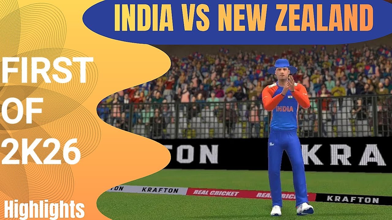 First Of 2k26 😍 | India VS New Zealand | Real Cricket Gameplay