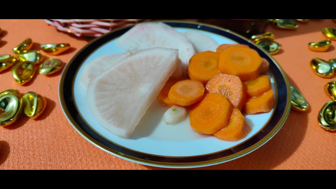 5 günde hazır; Havuç ve turp turşusu - Ready in 5 days; Carrot and radish pickles