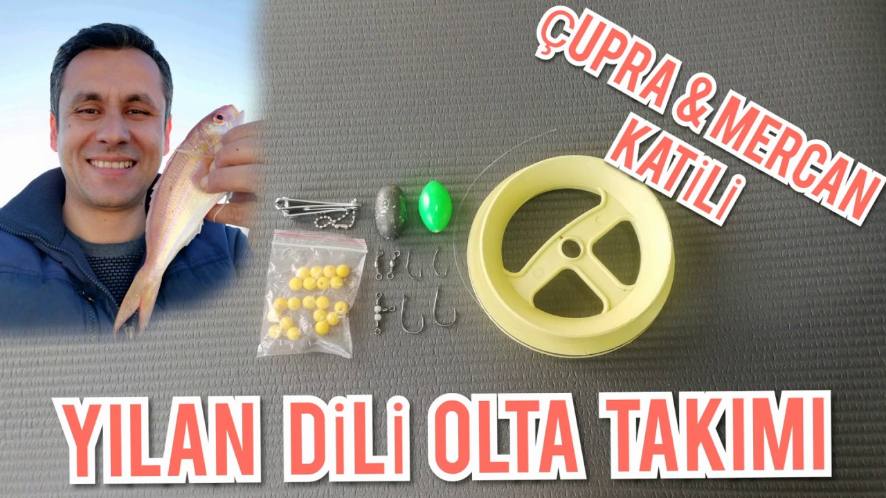 İki farklı yılan dili olta takımı... çupra & mercan katili olta takımı....