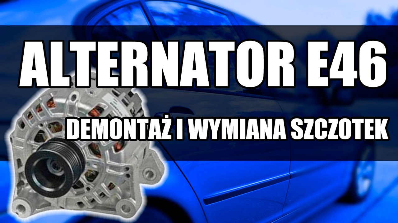 ⚡ DEMONTAŻ ALTERNATORA I WYMIANA SZCZOTEK ⚡ - BMW E46 M47N | E46garage.pl
