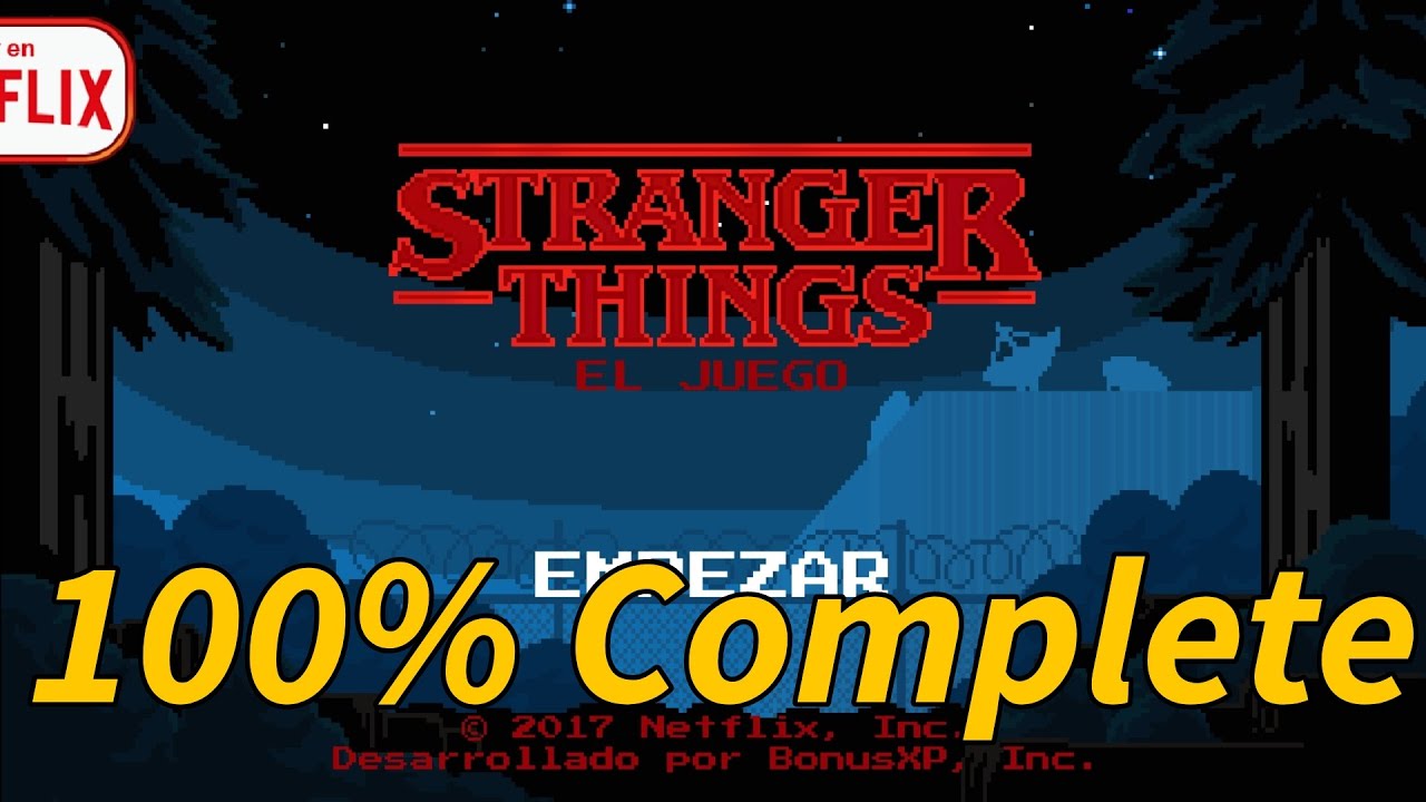 STRANGER THINGS: THE GAME/STRANGER THINGS: 1984 100% COMPLETE