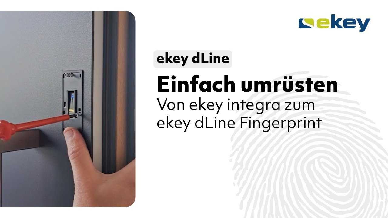 Umbau von ekey Fingerscanner Integra zu ekey dLine Fingerprint