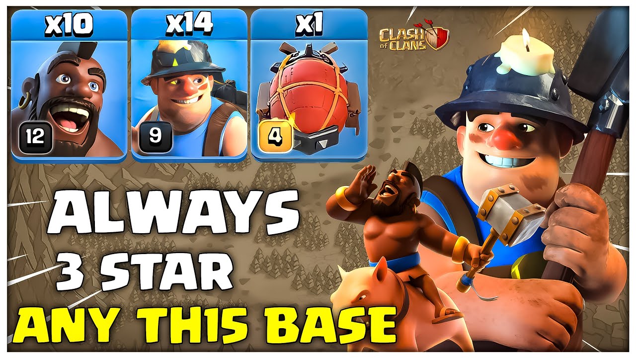 Th15 Hybrid | Th15 Hog Miner Hybrid | Best TH15 3 star Attack Strategy - Clash of Clans
