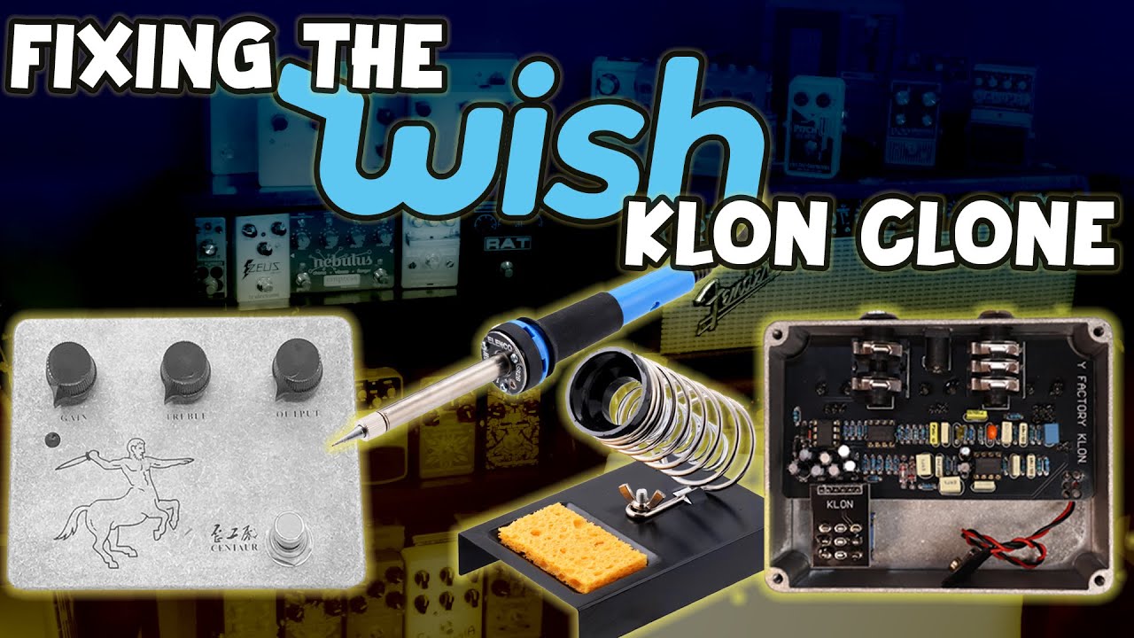 Treble Knob Fix for Black PCB Wish Klon Centaur Clones | Klon Mod