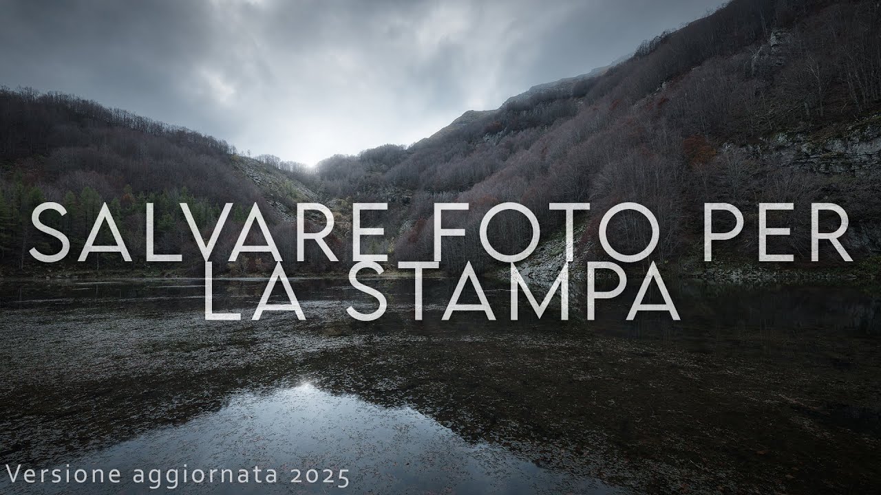 Come salvare FOTO PERFETTE per la STAMPA - Tutorial Photoshop aggiornato Dicembre 2024