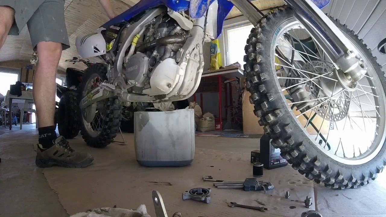 yamaha yzf 250 oil and oil filter change