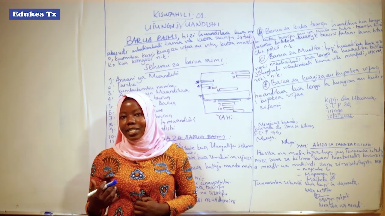 KISWAHILI KIDATO CHA V  UTUNGAJI & UANDISHI   2  YA 2