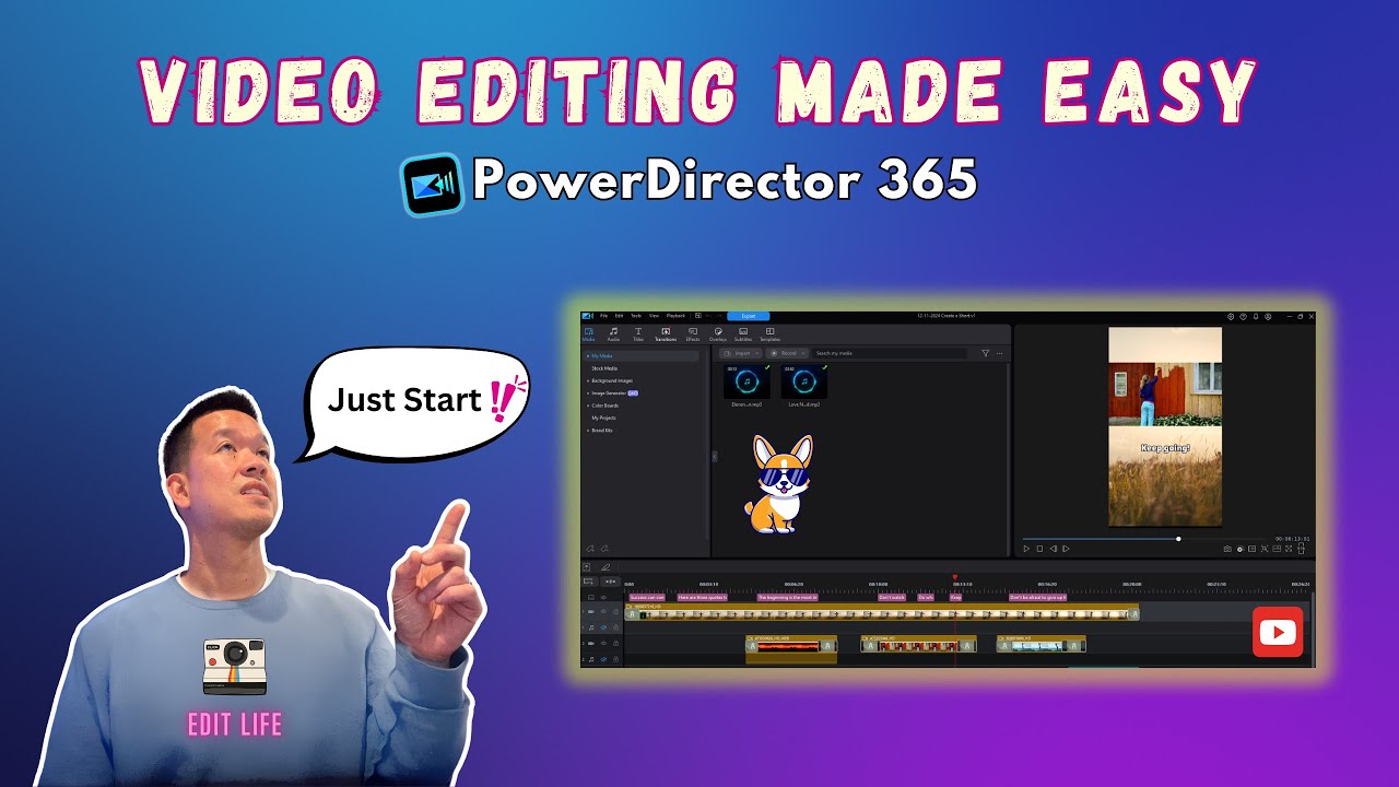 ULTIMATE Beginner's Guide to PowerDirector 365 Video Editor🎥(FULL Tutorial 2025)🔥