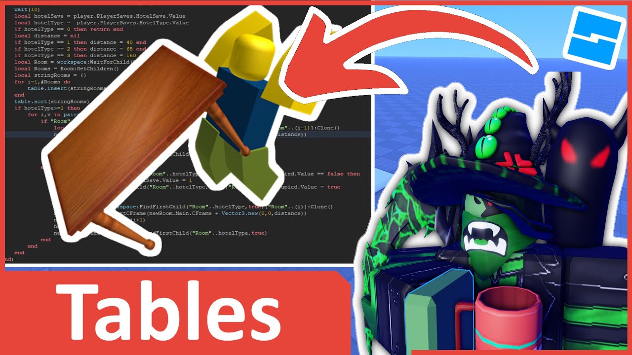 Урок по написанию скриптов для начинающих в Roblox №18 — Таблицы (2023)