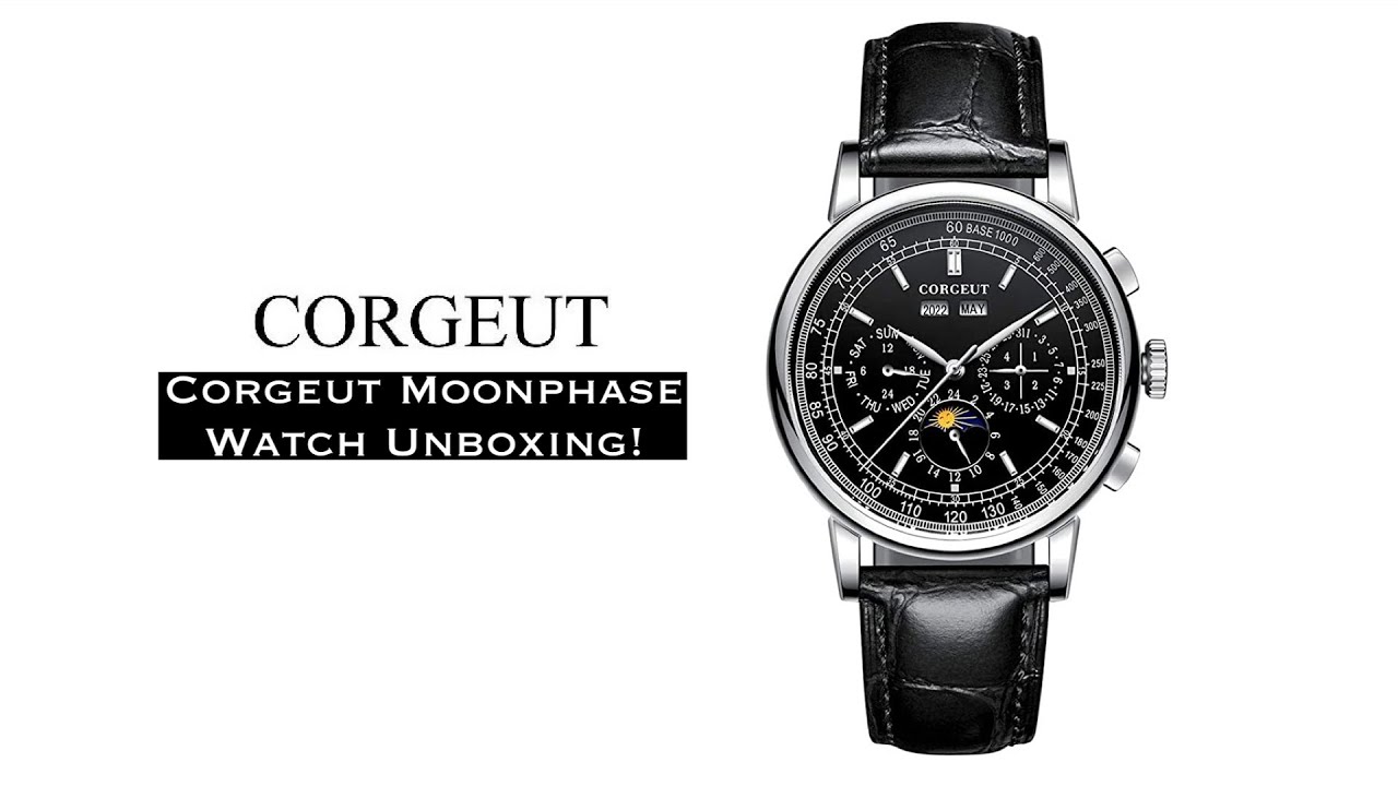 AliExpress Watch Unboxing - Corgeut Moonphase Annual Calendar (Patek Philippe 5270 Homage)