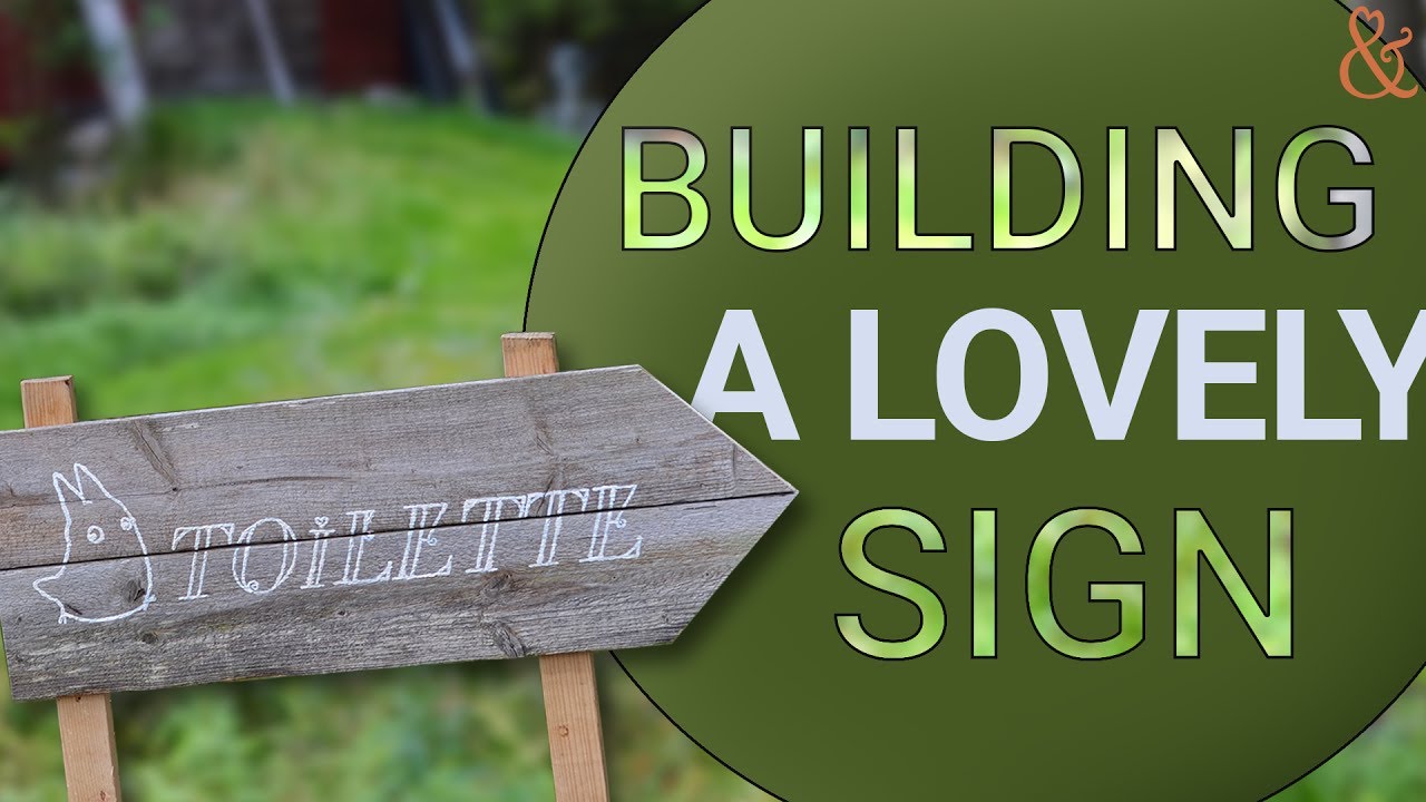 Rustic wedding sign - DIY
