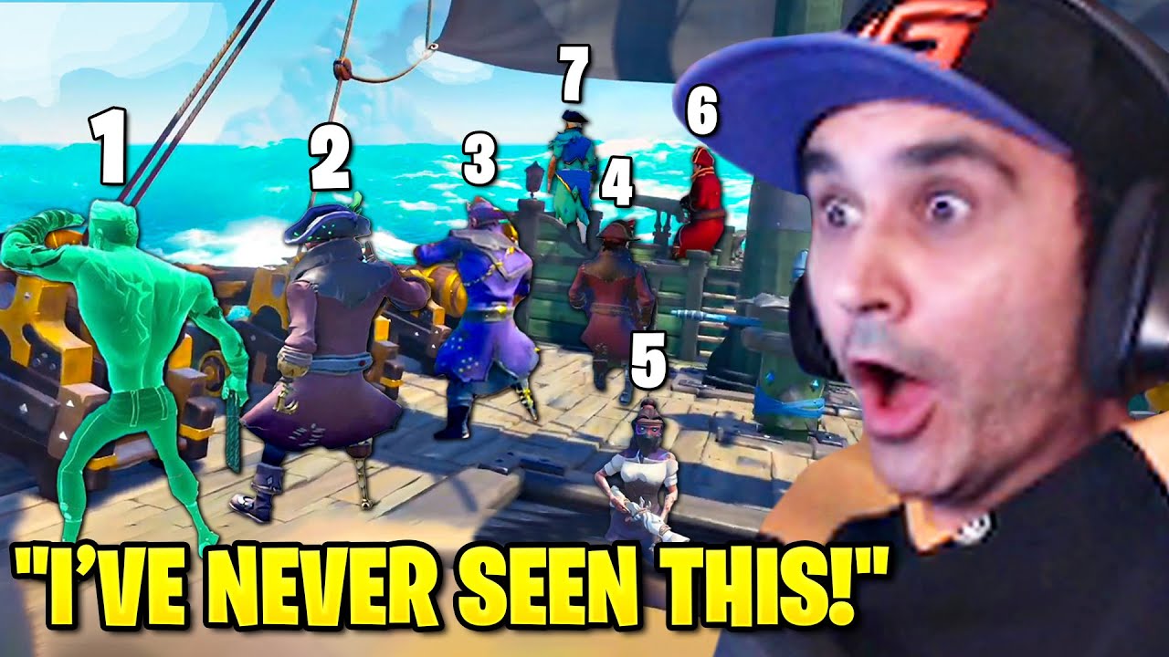 Summit1g Outplays 7 MAN CREW & Steals Loot in Sea of Thieves!