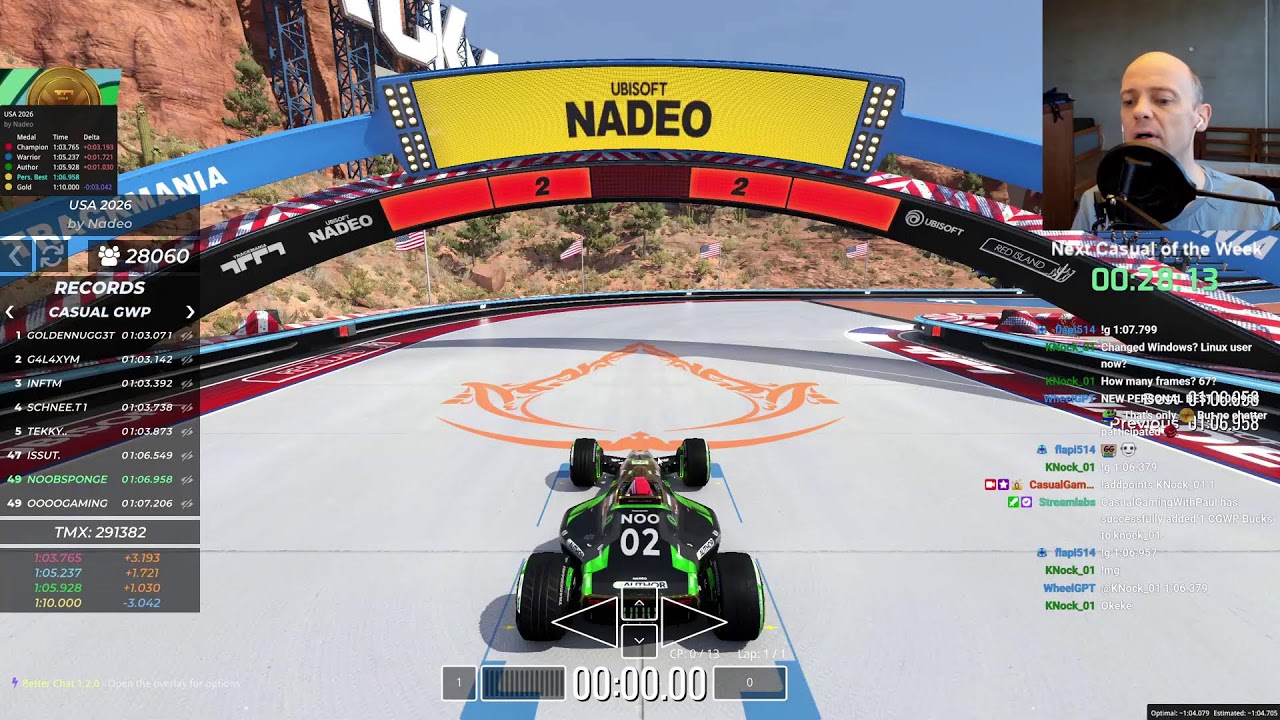Trackmania Winter 2026 Author Medal attempts on track 23, Casual of the Week - 052 - Reactor Drown