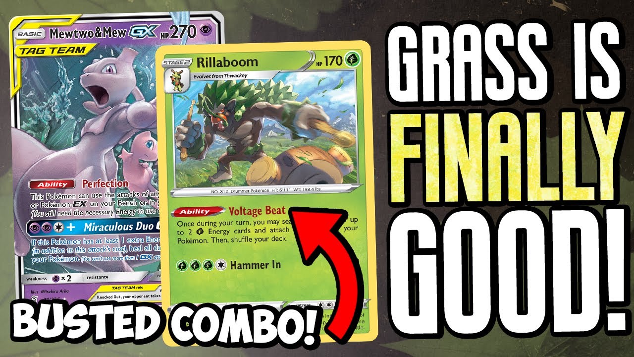 Mewtwo & Mew GX with Rillaboom is So Good!