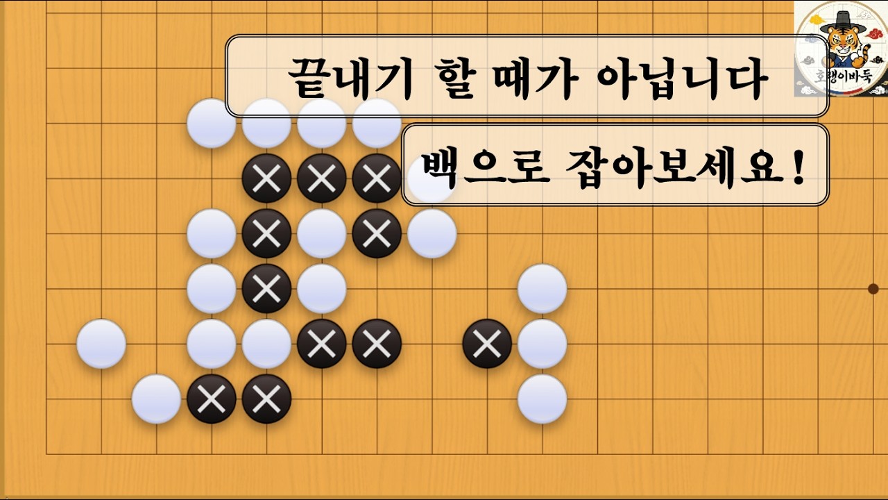 [바둑 사활] 끝내기 할 생각하셨다면 하수입니다
