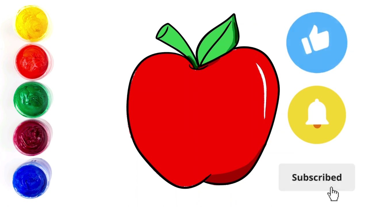 JAK NARYSOWAĆ JABŁKO 🍎 | PROSTE RYSUNKI DLA DZIECI