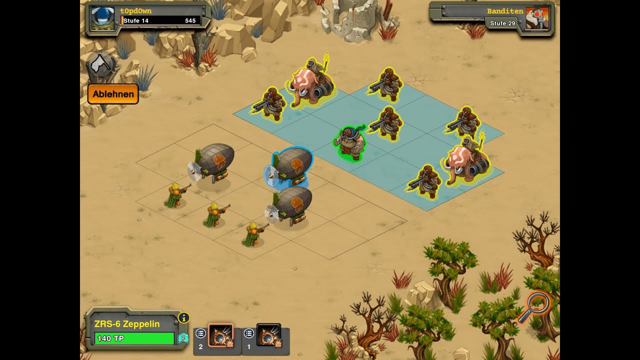 Beat Level 29 Raiders on Level 14 in Battle Nations on Friends Outpost