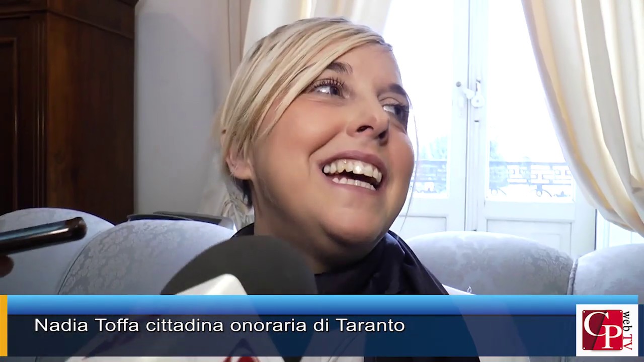 Nadia Toffa cittadina onoraria di Taranto