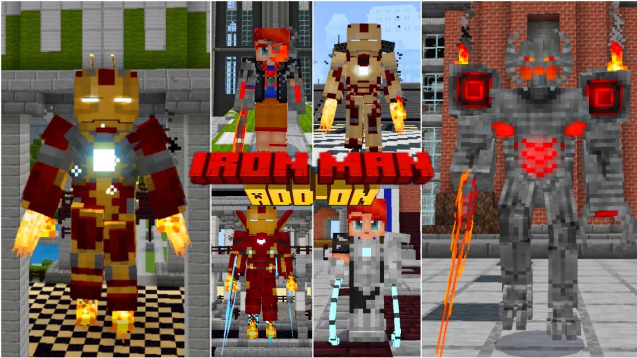 IRON-MAN ADDON FOR MINECRAFT-PE| MÇ VERSE 1.21+