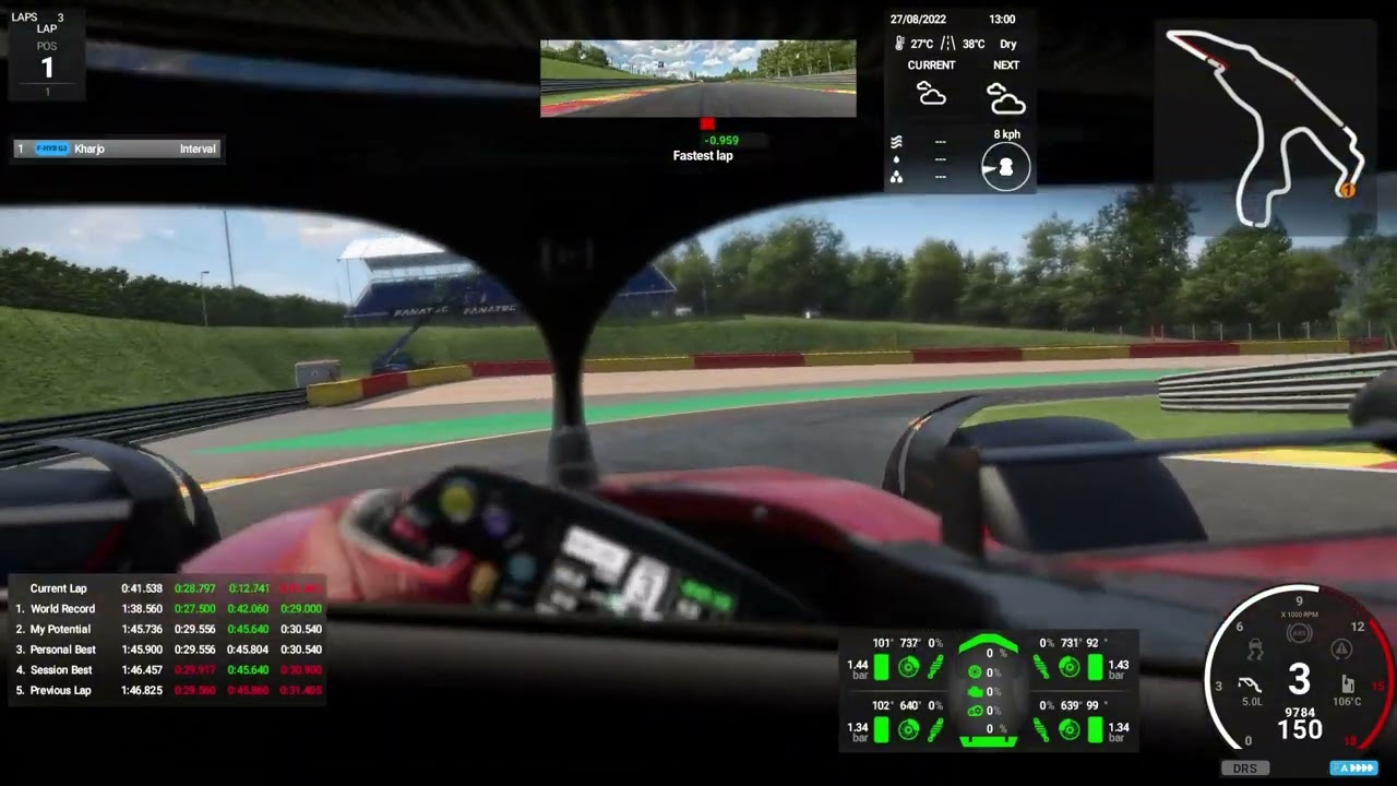 AMS 2 - SPA Francorchamps Time Trial - F1 Hybrid V6 Gen 3
