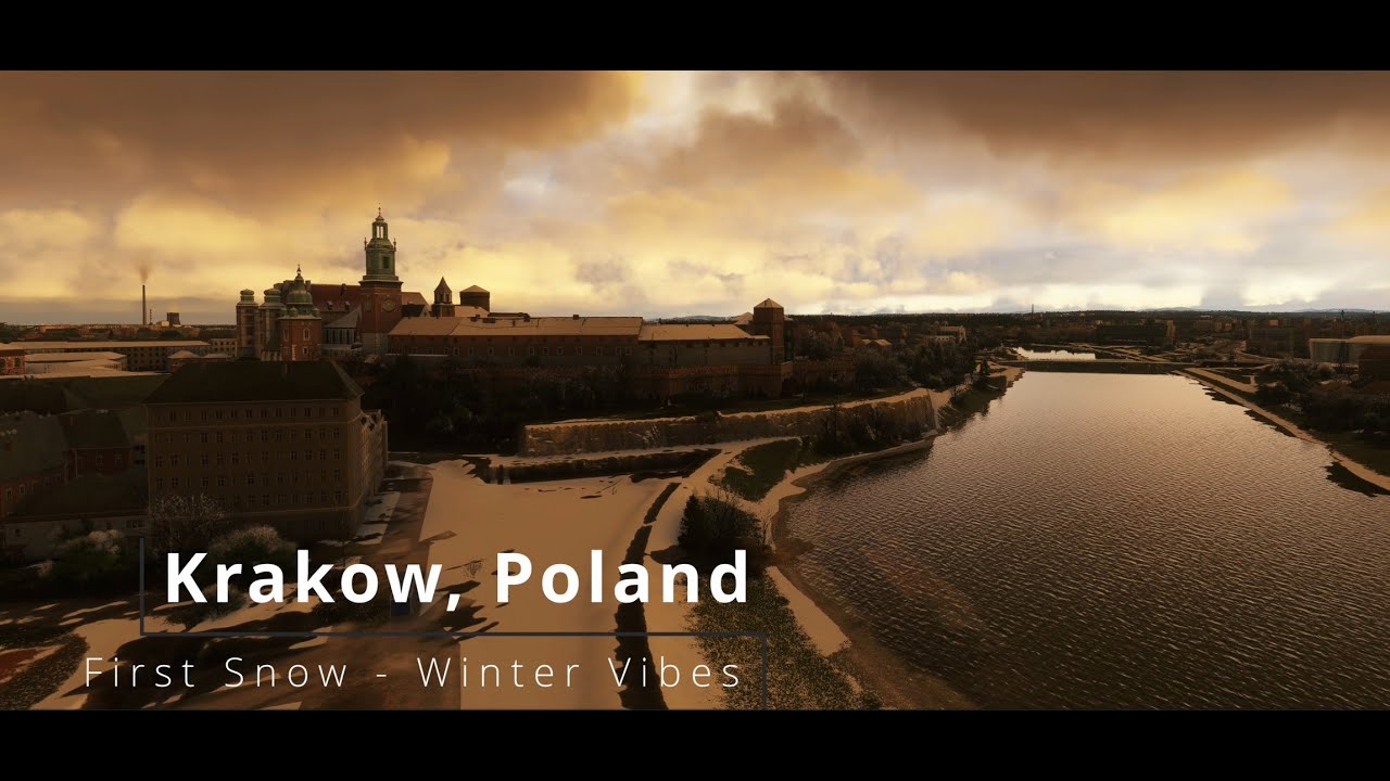 MSFS2024 | Ryanair 737 MAX 8 | First Snow in Kraków ❄️ Takeoff – Winter Vibes 4K Vlog