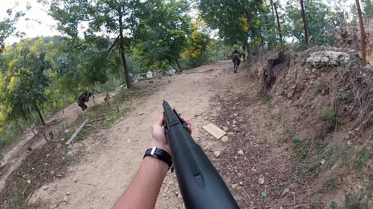 GoPro Airsoft game Franchi SAS 12 [Tanneron  21/01/12]