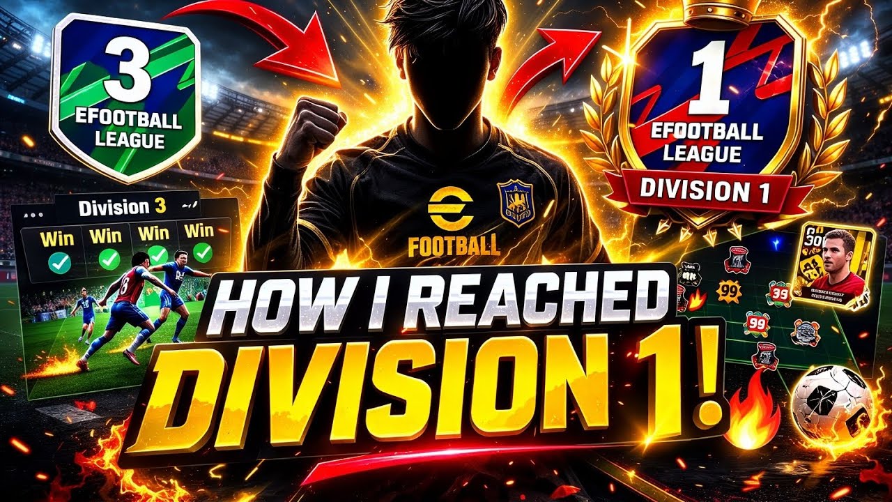 HOW I REACHED DIVISION 1 IN eFootball 🔥| EFOOTBALL 26 MOBILE