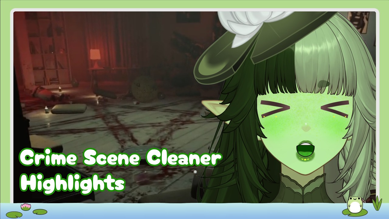 This frog will clean up your mess! | Crime Scene Cleaner stream highlights