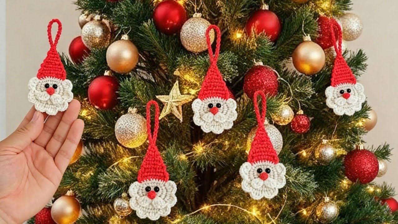 🎅 Easy Crochet Santa Tutorial - Quick Christmas Project (Part 2/10) 🎅
