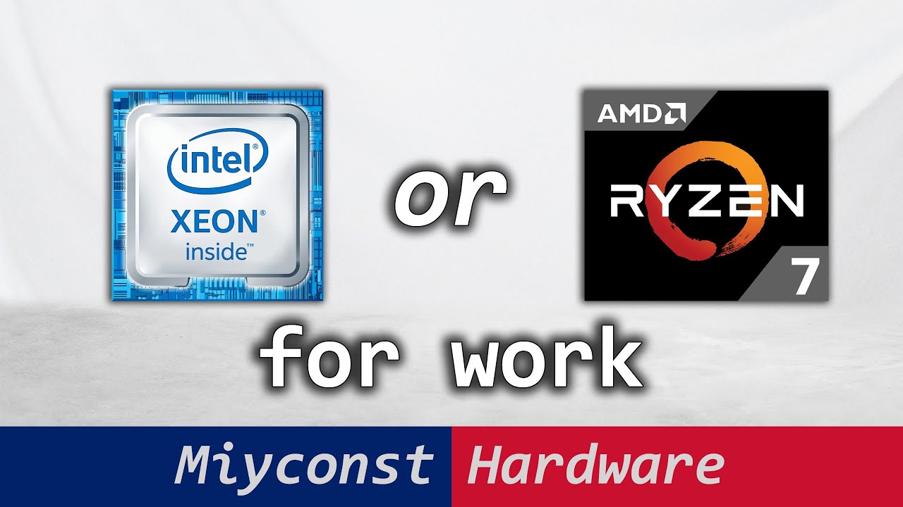 🇬🇧 Ryzen 7 1700X, Xeon E5-2666 V3, Xeon E5-2696 V3 or Core i5-12400 – for your workstation?