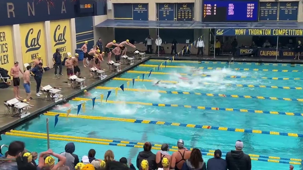 ASU 1:15.07 200 Free Relay (Cal & ASU Men Tie in Final Meet Score)