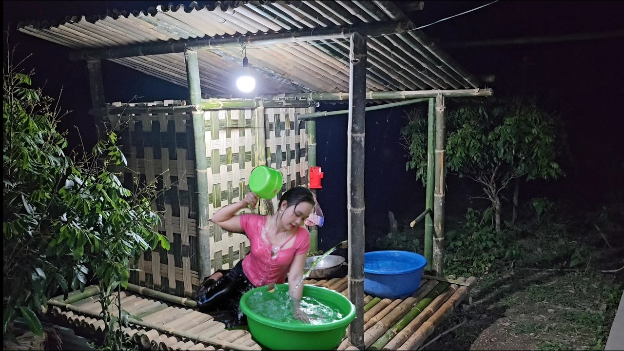 Repairing the damage after a midnight tornado, building a new bathroom. A peaceful life