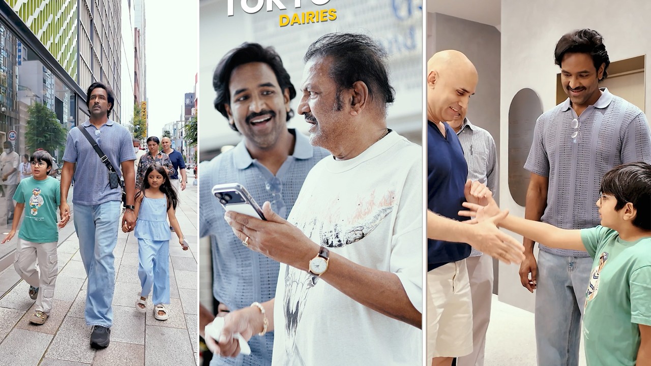 Manchu Vishnu, Mohan Babu & Family Visuals from Japan Trip